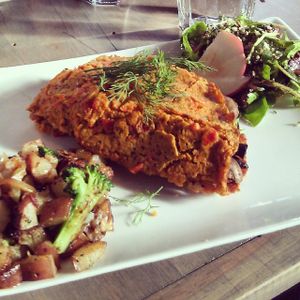 Chickpea omelette at enVie A Vegan Kitchen in Halifax
