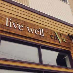 New signs at enVie A Vegan Kitchen in Halifax