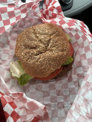 Black bean burger  at Coffee Hub - Dayton Metro Library in Dayton