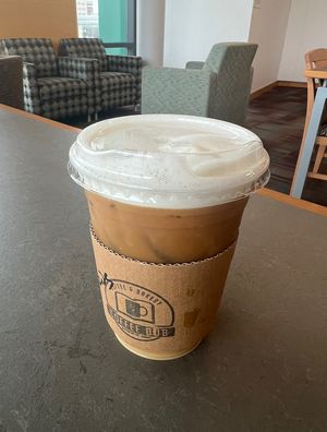 Lavender cold brew with oat milk foamm  at Coffee Hub - Dayton Metro Library in Dayton