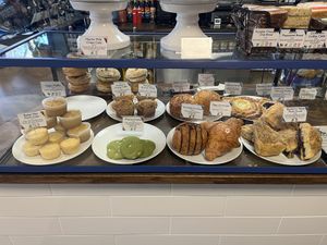 Lots of pastries, some vegan ones    at Ruzo Coffee in Boulder