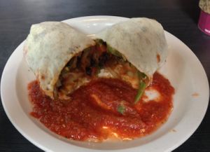 Vegan Breakfast Burrito at Bebas and Amigos in Seattle