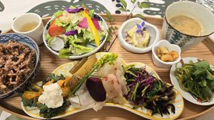 Lunch on April 11, 2024 at Gekko Vegan Cafe - 月虹 in Ehime