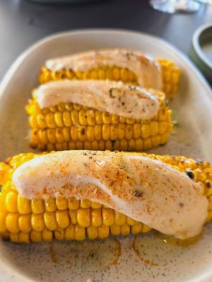 My favourite dish - corn ribs  at Nick O'leary Wines in Wallaroo