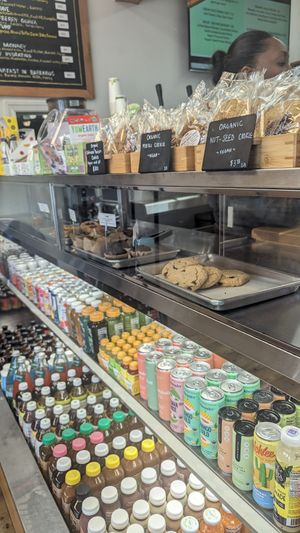 Vegan cakes at Naturally Good Foods & Cafe in Montauk