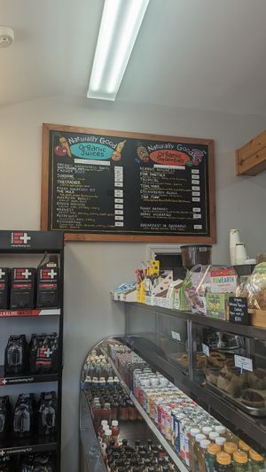 Juices at Naturally Good Foods & Cafe in Montauk