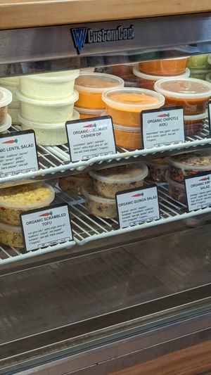 Deli salads at Naturally Good Foods & Cafe in Montauk