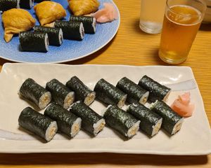 Natto maki at Sanshijo in Nikko