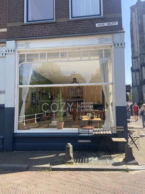 From the outside   at COZY in Delft
