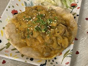 Mushroom Poori  at Punjabi Curry in Calpe