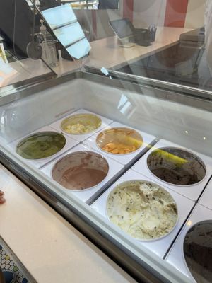 Vegan flavors   at OddFellows Ice Cream - Posman Books in Pittsburgh