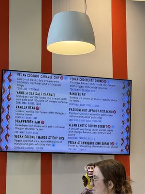 Menu   at OddFellows Ice Cream - Posman Books in Pittsburgh