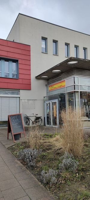 Entrance at Café Rosa in Gottingen