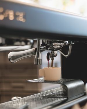 Hmmmm... coffee. at Momade Cupcakes in Brussels