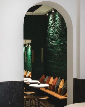 Interior. at Momade Cupcakes in Brussels