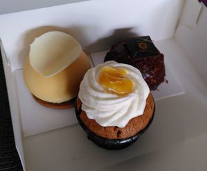 Lemon, carrot and chocolate treat at Momade Cupcakes in Brussels