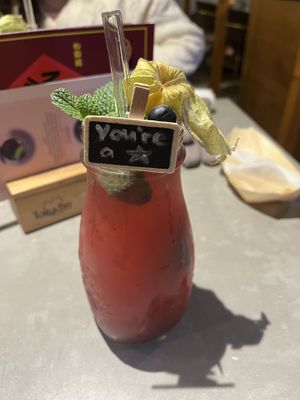 Lychee Kisses berry #Veganuary at CôDung Sushi in Nuremberg