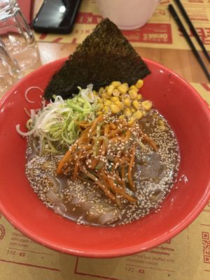 vegan rice ramen  at Ramen Bar Akira in Rome