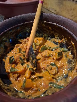 Pumpkin curry at White Elephant Cookery Class in Ella