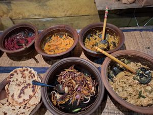 All curry dishes at White Elephant Cookery Class in Ella