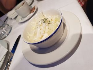 Cabbage salad at Mali Vrabac in Belgrade