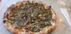 White Vegan Pizza at Wild Fire  in Sunderland