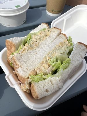 Chickpea tuna sandwich  at Little Audrey's Plant Based Mobile Cafe in Inverness