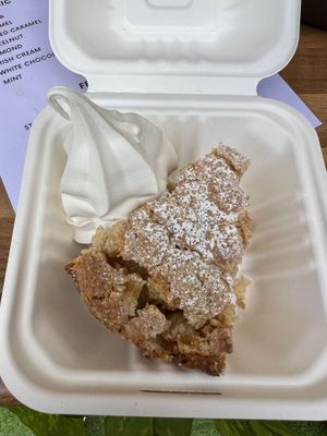 Apple pie and ice cream!   at Little Audrey's Plant Based Mobile Cafe in Inverness