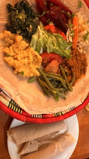 Tasting plate   at Les Saveurs d'Abyssinie in Paris