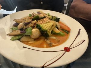Massaman curry with vegetables   at Green Papaya in Jacksonville