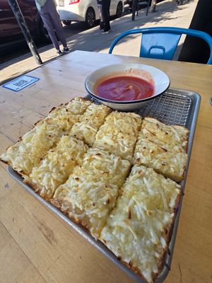 Cheesy Garlic Bread VG style at Square Pie Guys - Beach St in San Francisco