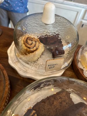 Cinnamon roll & brownies   at Café Madeleine  in Bridgewater