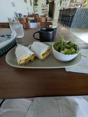 Tofu Scramble Wrap at Whole Green Cafe in Pompano Beach