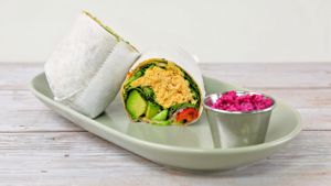 tuna wrap at Whole Green Cafe in Pompano Beach