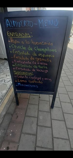 Menú at EcoFusion in Trujillo