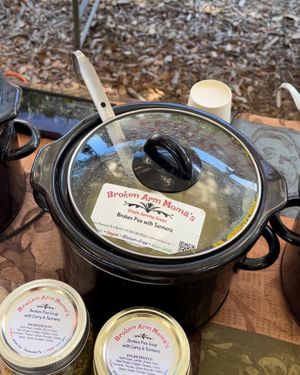 Vegan Broken Pea w/ Tumeric  at Broken Arm Moma's in Pensacola