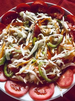 mixed fresh saladd  at Curry Leaf in Thiruvananthapuram