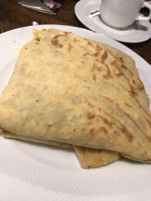 Chickpea potato roti at Mango's Caribbean Cookhouse in Huntsville