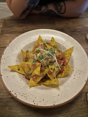 Vegan loaded tacos  at 4Stories in Kathmandu