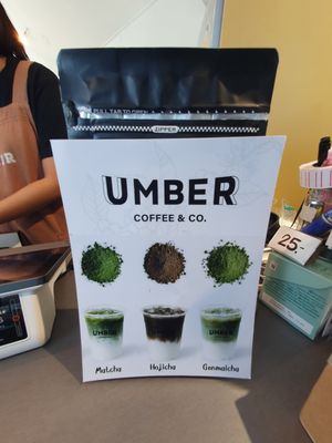 Types of matcha at Umber Coffee & Co  in Phang Nga