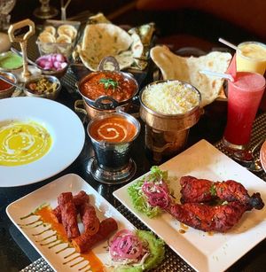 Authentic Indian food  at Tandoori Junction Halal Indian Restaurant in Bangkok