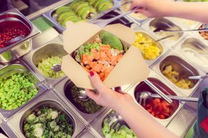 Fresh salad at Gartnerei - Stockerstrasse in Zurich