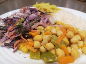 chickpea stew at Garuda in Riga
