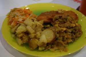 Selection of vegan options.  at Garuda in Riga