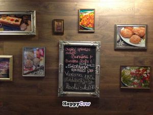 from 6PM until closing four dishes are 1.80 lats at Garuda in Riga