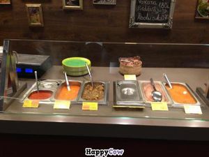 some of the food, there are 8 main dishes in addition to rice, soup, etc.   at Garuda in Riga