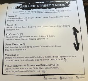 wished there was more than one vegan offering here. at Agave & Rye in Louisville