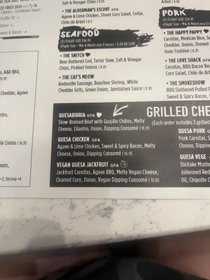 Menu  at Agave & Rye in Louisville