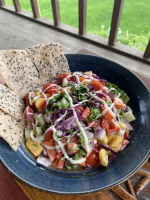 Green salad   at Tree Vegan Kitchen in Sapa