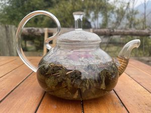 local herbal tea #Veganuary at Tree Vegan Kitchen in Sapa